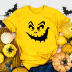 Halloween Printed Casual Short-Sleeved T-Shirt NSYAY75813