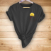 Cartoon pocket sun print short-sleeved T-shirt nihaostyles clothing wholesale NSYAY75812