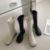 fashion solid color leather boots Nihaostyles wholesale clothing vendor NSCA75272