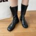fashion solid color leather boots Nihaostyles wholesale clothing vendor NSCA75272