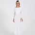 women s halter split long sleeves dress nihaostyles clothing wholesale NSXPF75300