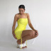 women s pleated sleeveless suspender high waist dress nihaostyles clothing wholesale NSXPF75309