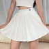 Letter Print Hit Color High Waist Slim Pleated Skirt NSSSN75384