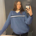 loose street V-neck striped sweater Nihaostyles wholesale clothing vendor NSSSN75398