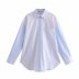 striped poplin blouse shirt Nihaostyles wholesale clothing vendor NSAM75434
