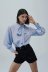 blue bow blouse top Nihaostyles wholesale clothing vendor NSAM75444