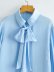 blue bow blouse top Nihaostyles wholesale clothing vendor NSAM75444