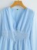 new waist V-neck long sleeve single-breast button dress Nihaostyles wholesale clothing vendor NSAM75449