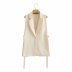 solid color split vest blazer Nihaostyles wholesale clothing vendor NSAM75468
