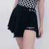 fake two-piece irregularly adjusted buckle pleated fake skirt shorts Nihaostyles wholesale clothing vendor NSSSN75479