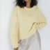 Pure Color Classic Knitted Casual Pullover Sweater Nihaostyles wholesale clothing vendor NSHML75513