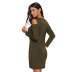 long-sleeved slim strapless round neck short dress Nihaostyles wholesale clothing vendor NSHML75519