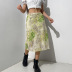 flower pattern printing slim A-line skirt Nihaostyles wholesale clothing vendor NSSSN75549