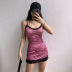 lace stitching leopard print tight-fitting hip A-line dress Nihaostyles wholesale clothing vendor NSSSN75558