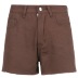 Shorts de mezclilla de color liso NSSSN75567