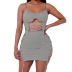 sling chain straps hollow skirt set Nihaostyles wholesale clothing vendor NSXPF75595