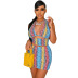 halter neck lace bag split sexy hip skirt set Nihaostyles wholesale clothing vendor NSXPF75605