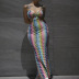 Sling Color Mermaid Slim Thin Dress Nihaostyles wholesale clothing vendor NSXPF75611