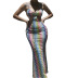 Sling Color Mermaid Slim Thin Dress Nihaostyles wholesale clothing vendor NSXPF75611