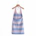 gradient color halterneck suspender knitted dress Nihaostyles wholesale clothing vendor NSAM75629