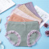 mid-waist women s lace trim cotton briefs 5 pieces nihaostyles clothing wholesale NSLSD75641