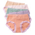 mid-waist women s lace trim cotton briefs 5 pieces nihaostyles clothing wholesale NSLSD75641