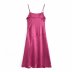 bright satin pleated sling dress Nihaostyles wholesale clothing vendor NSAM75830