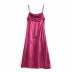 bright satin pleated sling dress Nihaostyles wholesale clothing vendor NSAM75830