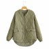 double-sided padded padded jacket Nihaostyles wholesale clothing vendor NSAM75867
