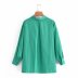Loose Pocket Long Sleeve Blouse Nihaostyles wholesale clothing vendor NSAM75885