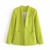 solid color blazer without button Nihaostyles wholesale clothing vendor NSAM75895