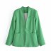 solid color blazer without button Nihaostyles wholesale clothing vendor NSAM75895
