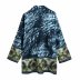 leaf printed casual blouse Nihaostyles wholesale clothing vendor NSAM75900