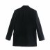 fashion black shoulder pad loose blazer Nihaostyles wholesale clothing vendor NSAM75914