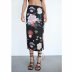 printed silk satin texture skirt Nihaostyles wholesale clothing vendor NSAM75915