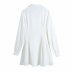White Waist Shirt Dress Nihaostyles wholesale clothing vendor NSAM75916