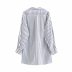 vestido de camisa suelta de nicho irregular a rayas vendedor de ropa al por mayor de Nihaostyles NSAM75918