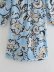 V-neck printed bouquet waist loose dress Nihaostyles wholesale clothing vendor NSAM75922