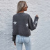Suéter corto de punto estrella de manga larga vendedor al por mayor de ropa de Nihaostyles NSDMB75941