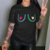 Creative heart graphic printing short-sleeved T-shirt nihaostyles clothing wholesale NSYAY76964