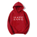 LOVE letter creative printing plus velvet hoodie nihaostyles clothing wholesale NSYAY76951