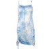 print tie-dye suspender dress Nihaostyles wholesale clothing vendor NSXS75990