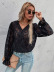 fashion lace casual small stand-up collar top Nihaostyles wholesale clothing vendor NSJM76009