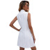 striped waist slimming sleeveless collar dress Nihaostyles wholesale clothing vendor NSJM76013