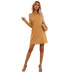 women s solid color loose open back dress nihaostyles clothing wholesale NSJM76023