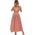 women s floral slits dress nihaostyles clothing wholesale NSJM76031