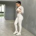 women s solid color cross-cut jumpsuit nihaostyles clothing wholesale NSLJ76040