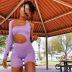 women s solid color single-sleeve jumpsuit nihaostyles clothing wholesale NSLJ76084