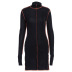 women s long-sleeved high-neck split dress nihaostyles clothing wholesale NSLJ76104