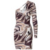 women s long-sleeved ripple printed dress nihaostyles clothing wholesale NSLJ76127